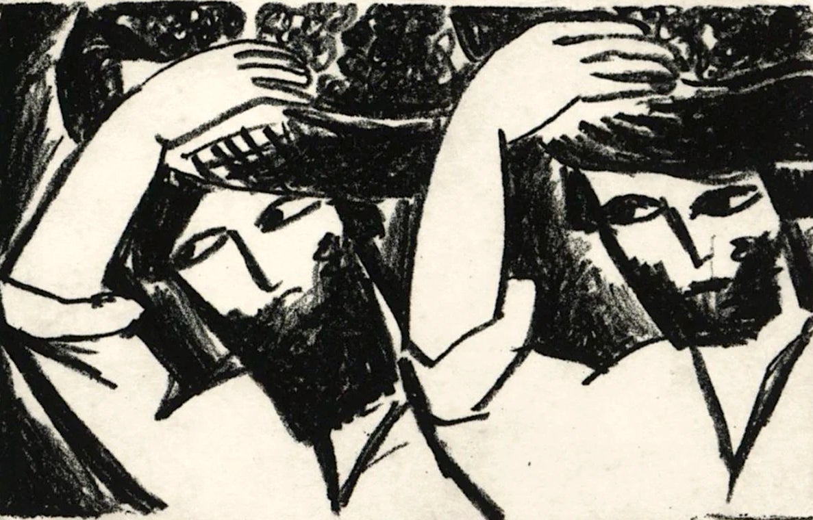 Postcards of Russian Futurists published by Alexey Kruchenykh in 1912