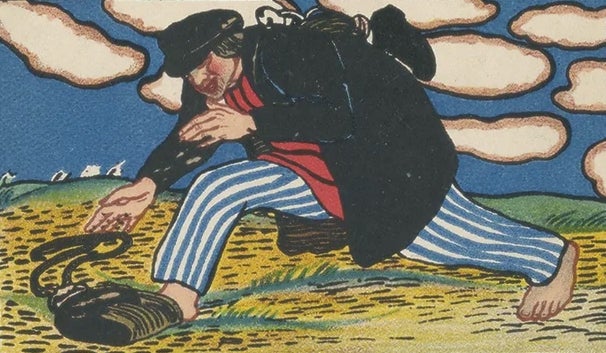 Wiener Werkstatte Postcards. Russian Proverbs of Elena Luksch-Makowska.