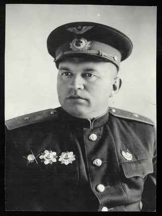 Group of Eight Vintage Photographs Featuring Soviet Air Force Colonel General Ivan Mikhailovich Belov