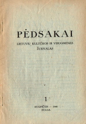 Collection of twenty Lithuanian DP books and periodicals published in post-war Germany, 1946-1951