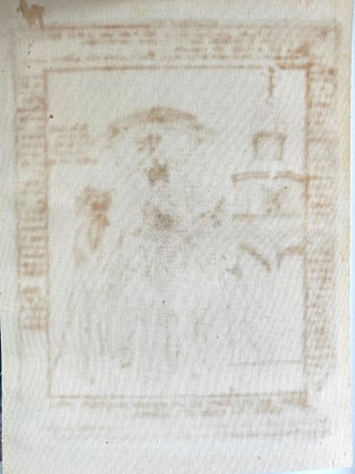 Rejoicing Demons. Russian Old Believer Hand-Drawn Lubok Signed by Uliana Evdokimova, 1886