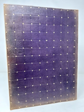 Ornate Moroccan-Style Gold Embossed Leather Portfolio