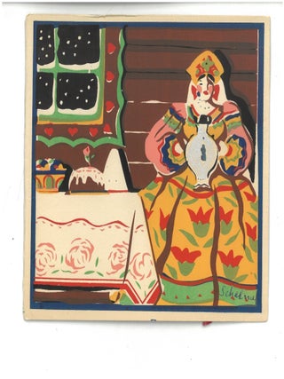 A Group of 25 Hand-Colored Art Deco, Avant-Garde and Constructivist Pochoirs by Russian Émigré Artists, 1920s