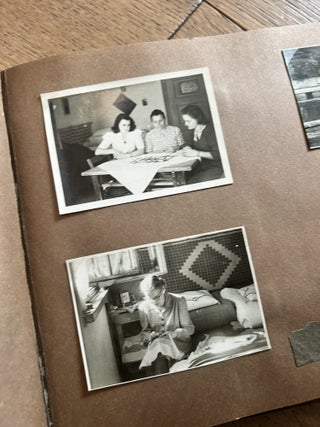 Ukrainian Displaced Persons Photo Album with 95 Photographs. Handcrafted Wooden Folk Binding. Mittenwald, Germany, 1948