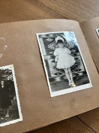 Ukrainian Displaced Persons Photo Album with 95 Photographs. Handcrafted Wooden Folk Binding. Mittenwald, Germany, 1948