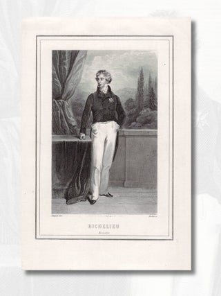 Item #1602 Original 19th-Century Steel-Engraved Portrait of the French Aristocrat and Governor of...