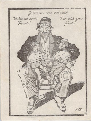 Group of Fifty-One White Russian Émigré Anti-Bolshevik and Anti-Semitic Propaganda Postcards and Leaflets, ca. 1920s–1930s