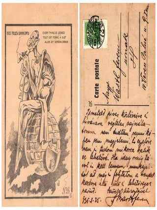 Group of Fifty-One White Russian Émigré Anti-Bolshevik and Anti-Semitic Propaganda Postcards and Leaflets, ca. 1920s–1930s