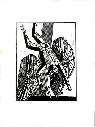 Idy Pevnoiu Dorohoiu [Follow the Chosen Path], Signed Linocut, 1997