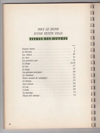 Liste des Grands Vins 1957: Sous le signe d'une petite fille [List of Great Wines 1957: Under the Sign of a Little Girl]