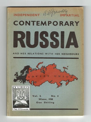Contemporary Russia and Her Relations with Her Neighbours, 1936&ndash;1939 (9 issues