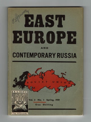 Contemporary Russia and Her Relations with Her Neighbours, 1936&ndash;1939 (9 issues)