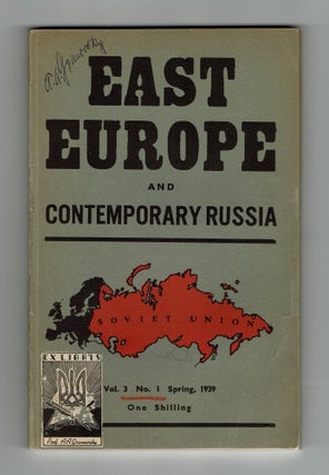 Contemporary Russia and Her Relations with Her Neighbours, 1936–1939 (9 issues)