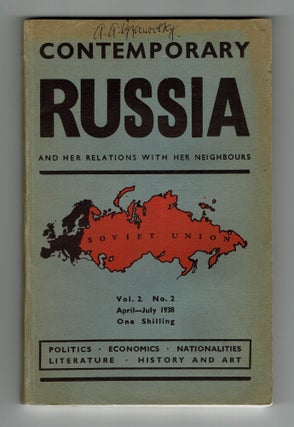 Contemporary Russia and Her Relations with Her Neighbours, 1936–1939 (9 issues)