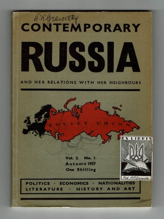 Contemporary Russia and Her Relations with Her Neighbours, 1936&ndash;1939 (9 issues)