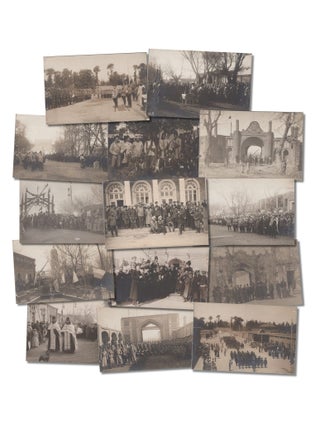 RUSSIAN EXPEDITIONARY CORPS IN PERSIA] Archive of Fourteen Original Photographs of Russian...