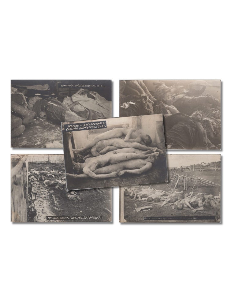 Item #1670 [RUSSIAN REVOLUTION & CIVIL WAR &mdash; SIBERIA] Five Original Photographs of Victims of the December 1917 Fighting in Irkutsk and Civil War Violence in Siberia