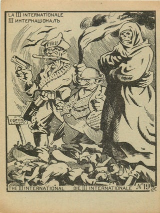 Group of Twenty-One Russian Anti-Semitic and Anti-Soviet Caricature Lithographed Postcards