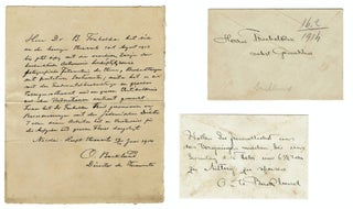 Item #256 Letter Signed by Swedish-Russian astronomer Johan Oskar Backlund to Croatian...