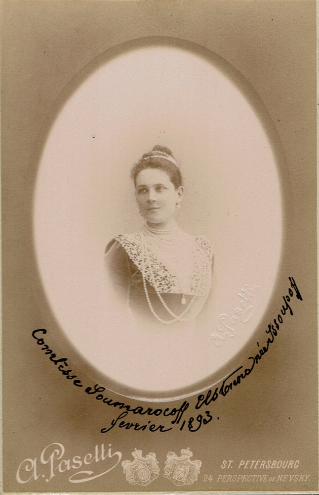 Item #55 Cabinet Portrait of the Russian Princess Zinaida Nikolayevna Yusupova (1891-1939). A. Pasetti, photographer.