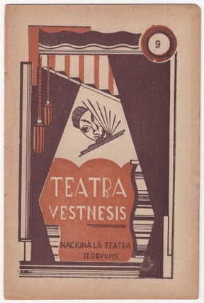 Item #638 Teatra Vestnesis [Theatre News], no. 9, 1932; no. 1, 1937. Janis Grins