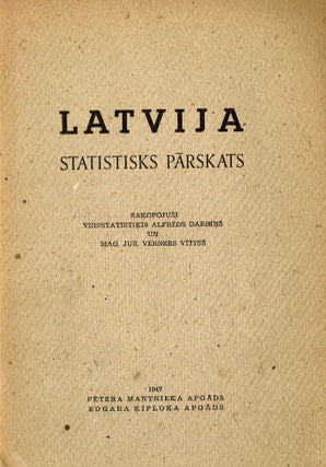 Collection of twenty-seven Latvian DP books and periodicals published in post-war Germany, 1946-1949
