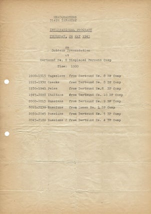 Glos Wyzwolenia: pismo obozowe wyzwolonych z niewoli niemieckiej robotnikow przymusowych w Dortmundzie [Voice of Liberation]. A run of thirty-one issues (May, 1945)